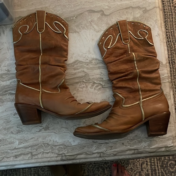 Rare! Slouchy western cowboy cowgirl boots - Picture 3 of 10